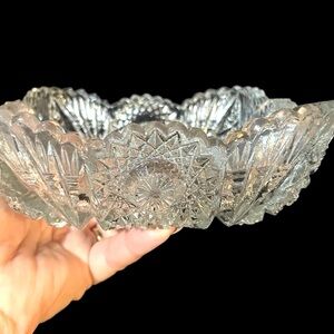 5" Imperial Glass Ohio - Lenox Sawtooth Hobstar Giftware - Candy, Relish, - EAPG